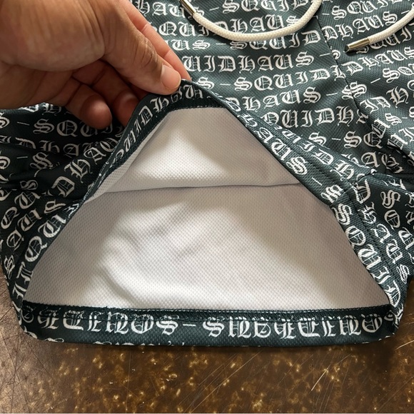 SQUIDHAUS MESH Men’s Large(L) SHORTS 6" INSEAM - OLD MONEY GREEN - Picture 8 of 12